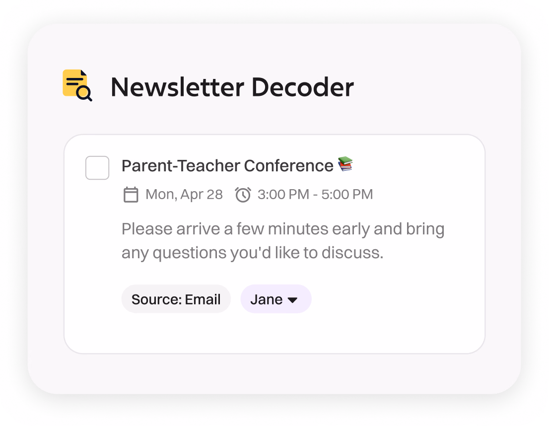 Email & newsletter decoder